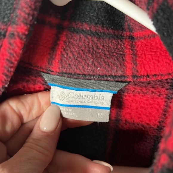 Columbia Flannel Zip up - Picture 3 of 4